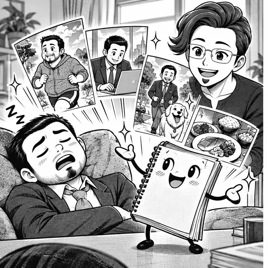 ブンタが寝ている間も人柄を伝えて働く日記